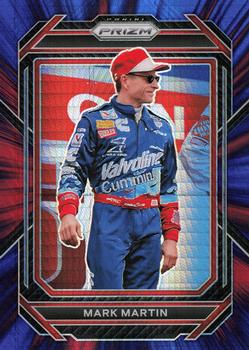 2023 Panini Prizm - Hyper Prizm Red and Blue #82 Mark Martin Front