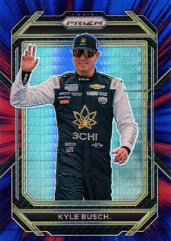 2023 Panini Prizm - Hyper Prizm Red and Blue #83 Kyle Busch Front