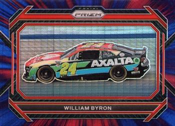 2023 Panini Prizm - Hyper Prizm Red and Blue #95 William Byron Front