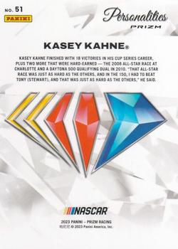 2023 Panini Prizm - NASCAR 75th Anniversary #51 Kasey Kahne Back