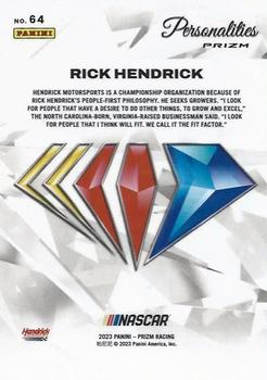 2023 Panini Prizm - NASCAR 75th Anniversary #64 Rick Hendrick Back