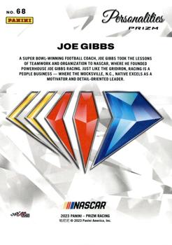 2023 Panini Prizm - NASCAR 75th Anniversary #68 Joe Gibbs Back