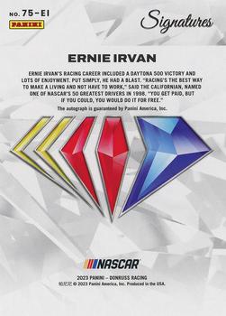2023 Panini Prizm - NASCAR 75th Anniversary Signatures #75-EI Ernie Irvan Back
