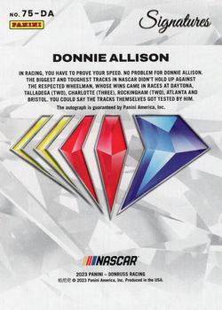 2023 Panini Prizm - NASCAR 75th Anniversary Signatures Holo #75-DA Donnie Allison Back