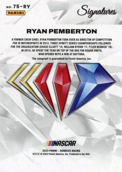 2023 Panini Prizm - NASCAR 75th Anniversary Signatures Holo #75-RY Ryan Pemberton Back