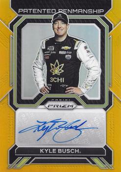 2023 Panini Prizm - Patented Penmanship Gold Prizm #PP-KYB Kyle Busch Front