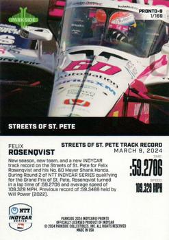 2024 Parkside IndyCar Pronto #PRONTO-9 Felix Rosenqvist Back