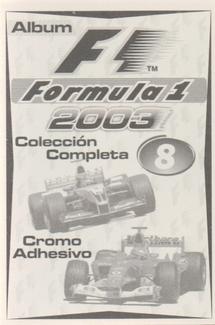 2003 Edizione Figurine Formula 1 #8 Michael Schumacher Back