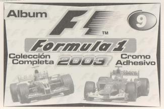 2003 Edizione Figurine Formula 1 #9 Michael Schumacher / Ralf Schumacher Back