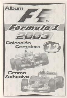 2003 Edizione Figurine Formula 1 #12 Michael Schumacher Back