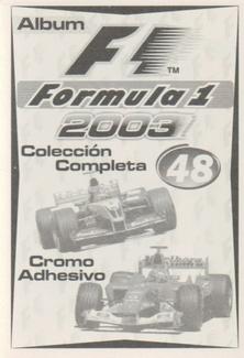 2003 Edizione Figurine Formula 1 #48 Kimi Raikkonen Back