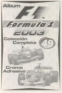 2003 Edizione Figurine Formula 1 #49 Kimi Raikkonen / Jenni Vaananen Back