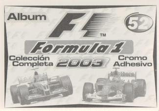2003 Edizione Figurine Formula 1 #52 Kimi Raikkonen Back