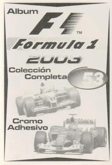 2003 Edizione Figurine Formula 1 #53 Ralf Schumacher Back