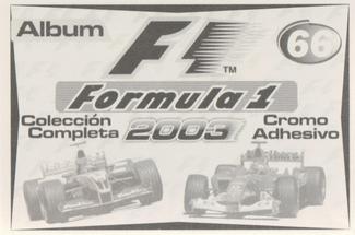 2003 Edizione Figurine Formula 1 #66 Fernando Alonso / Jarno Trulli / Michael Schumacher Back