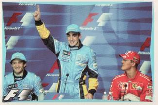 2003 Edizione Figurine Formula 1 #66 Fernando Alonso / Jarno Trulli / Michael Schumacher Front