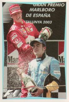 2003 Edizione Figurine Formula 1 #68 Fernando Alonso / Michael Schumacher Front