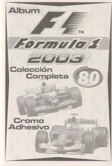 2003 Edizione Figurine Formula 1 #80 Jenson Button Back