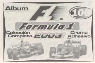 2003 Edizione Figurine Formula 1 #106 Michael Schumacher Back
