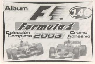 2003 Edizione Figurine Formula 1 #146 Williams Crew Back