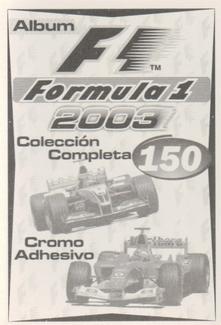 2003 Edizione Figurine Formula 1 #150 Ralf Schumacher/ Juan Pablo Montoya Back