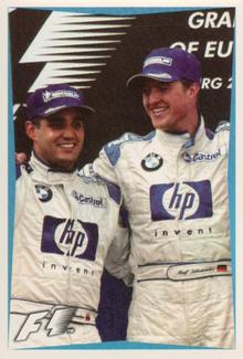 2003 Edizione Figurine Formula 1 #161 Juan Pablo Montoya / Ralf Schumacher Front
