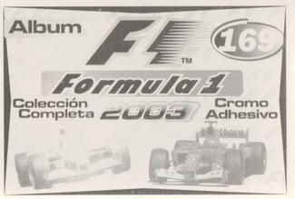 2003 Edizione Figurine Formula 1 #169 Juan Pablo Montoya Back