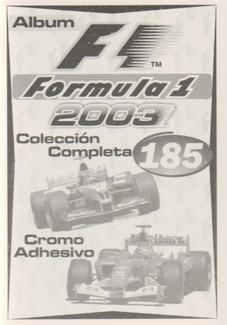 2003 Edizione Figurine Formula 1 #185 Kimi Raikkonen Back