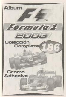 2003 Edizione Figurine Formula 1 #186 Kimi Raikkonen Back