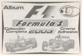 2003 Edizione Figurine Formula 1 #191 Kimi Raikkonen Back