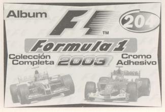 2003 Edizione Figurine Formula 1 #204 Olivier Panis Back