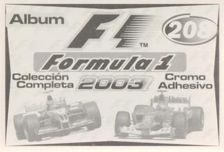 2003 Edizione Figurine Formula 1 #208 Jenson Button / Jacques Villeneuve Back