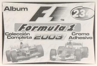 2003 Edizione Figurine Formula 1 #234 Michael Schumacher / Ralf Schumacher / Juan Pablo Montoya Back