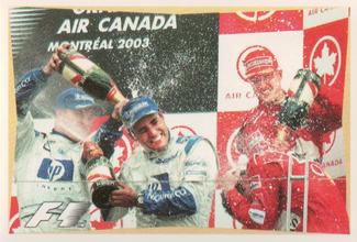 2003 Edizione Figurine Formula 1 #234 Michael Schumacher / Ralf Schumacher / Juan Pablo Montoya Front
