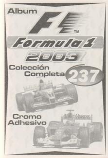2003 Edizione Figurine Formula 1 #237 Jarno Trulli Back