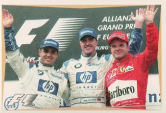 2003 Edizione Figurine Formula 1 #243 Ralf Schumacher / Juan Pablo Montoya / Rubens Barrichello Front