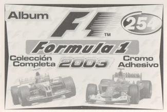 2003 Edizione Figurine Formula 1 #254 Giancarlo Fisichella Back