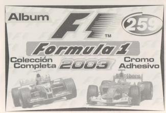 2003 Edizione Figurine Formula 1 #259 Michael Schumacher Back
