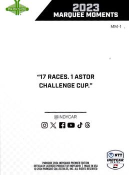 2024 Parkside IndyCar Premier Edition - Marquee Moments #MM-1 Astor Challenge Cup Back