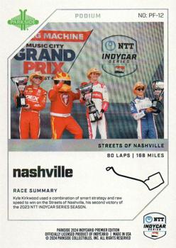 2024 Parkside IndyCar Premier Edition - Podium #PF-12 Streets of Nashville Back
