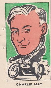 1950 Kiddy's Favourites Popular Speedway Riders #18 Charlie May Front