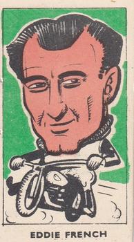 1950 Kiddy's Favourites Popular Speedway Riders #20 Eddie French Front