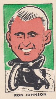 1950 Kiddy's Favourites Popular Speedway Riders #40 Ron Johnson Front