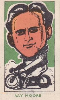 1950 Kiddy's Favourites Popular Speedway Riders - Green Front Text #11 Ray Moore Front