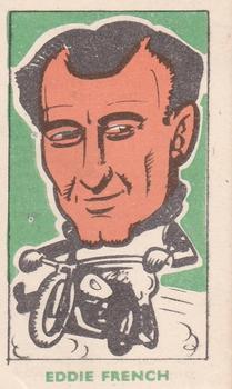 1950 Kiddy's Favourites Popular Speedway Riders - Green Front Text #20 Eddie French Front