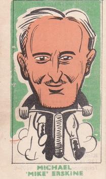 1950 Kiddy's Favourites Popular Speedway Riders - Green Front Text #46 Michael Erskine Front