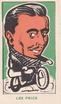 1950 Kiddy's Favourites Popular Speedway Riders - Green Front Text #51 Les Price Front