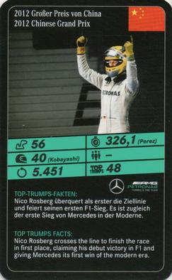 2020 Top Trumps Mercedes-AMG Petronas Formula One Team #NNO Nico Rosberg Front