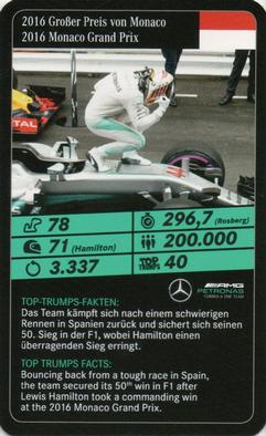 2020 Top Trumps Mercedes-AMG Petronas Formula One Team #NNO Lewis Hamilton Front