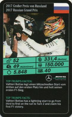2020 Top Trumps Mercedes-AMG Petronas Formula One Team #NNO Valtteri Bottas Front